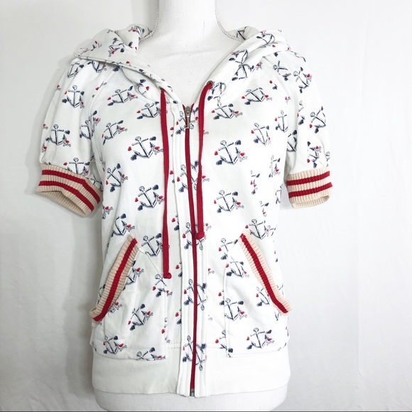 Juicy Couture Tops - Juicy Couture Anchor Hoodie Size Medium   J130